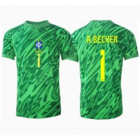 Brasil Alisson Becker #1 Keeper Fotballklær Hjemmedrakt Copa America 2024 Kortermet